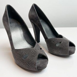 Stuart Weitzman Platform Peep Toe Heels